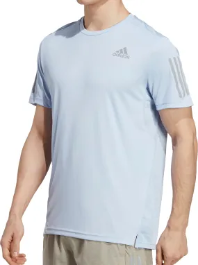 adidas Own The Run Short Sleeve Mens Running Top - Blue