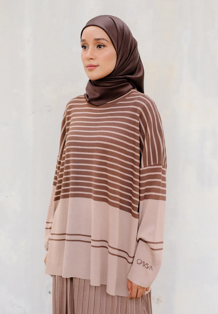 Afreen Knitwear Top (Dark Choco)