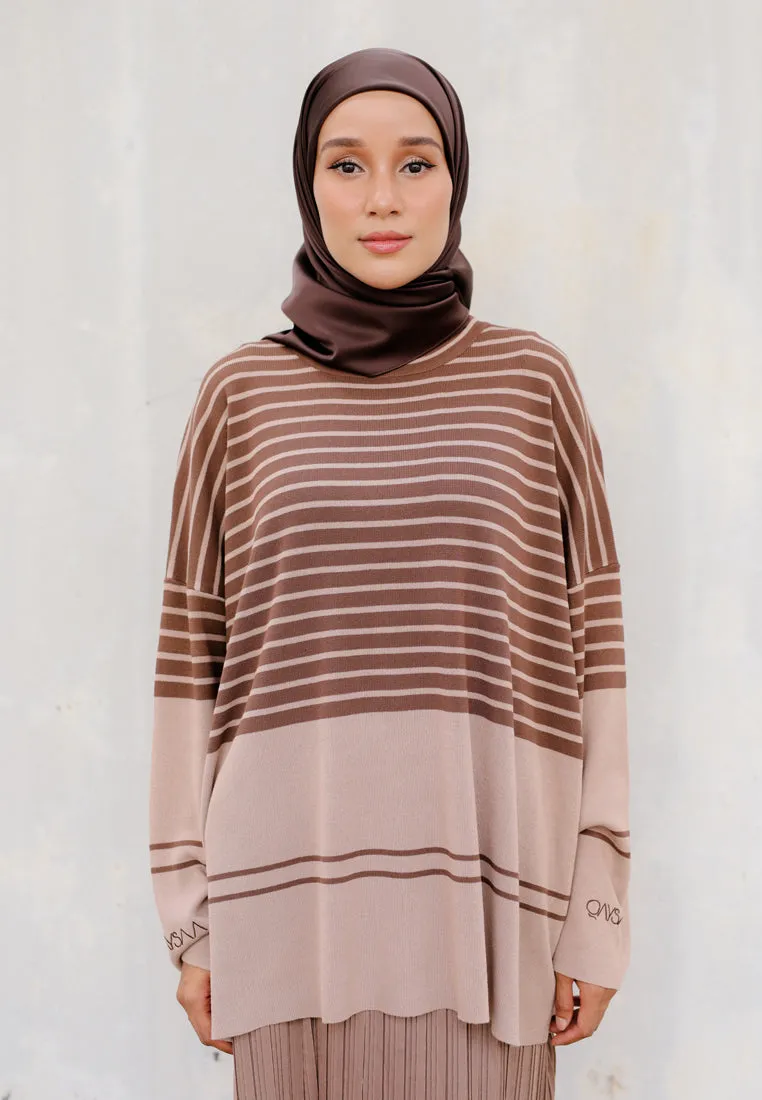 Afreen Knitwear Top (Dark Choco)