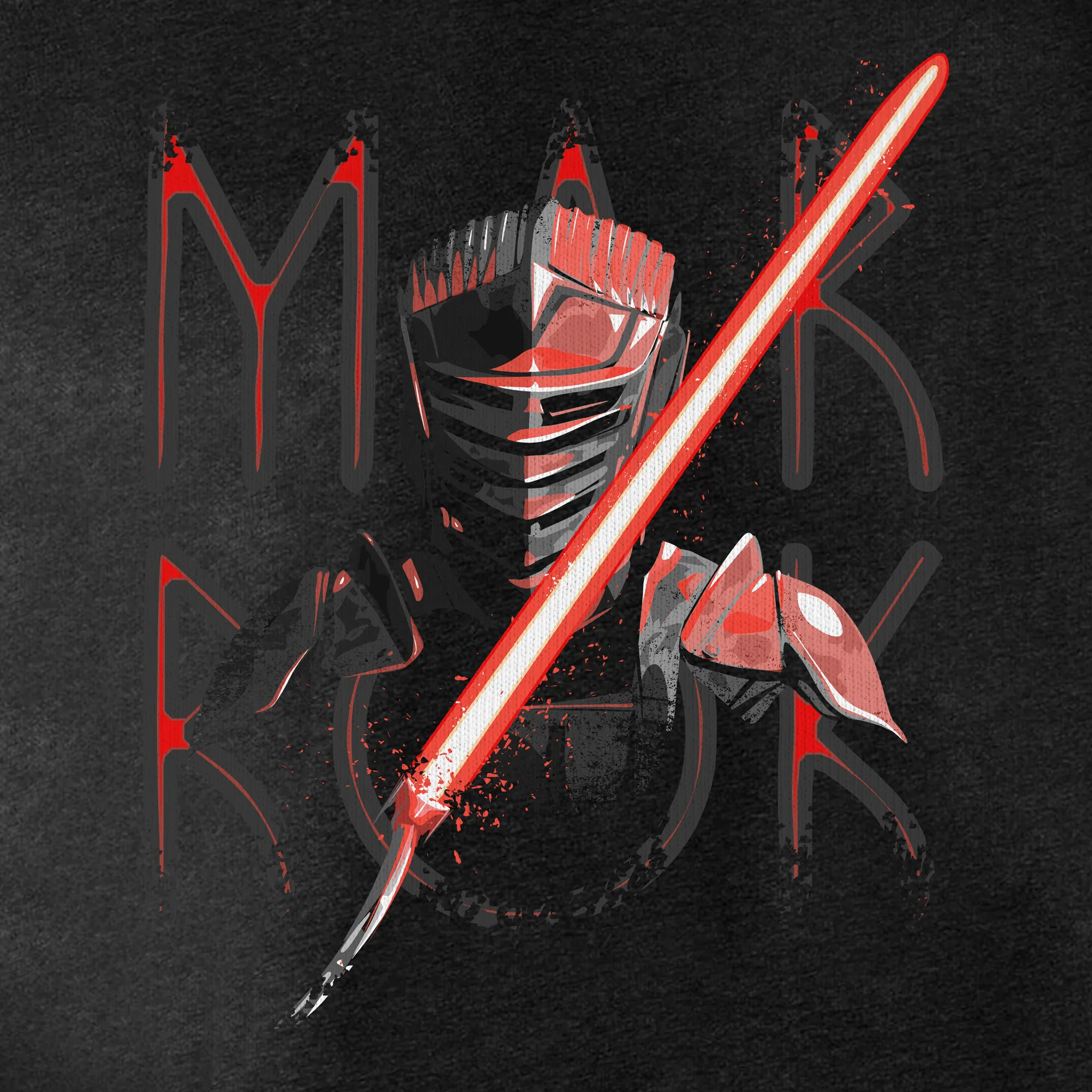 Ahsoka Series Marrok Bust Charcoal Tee