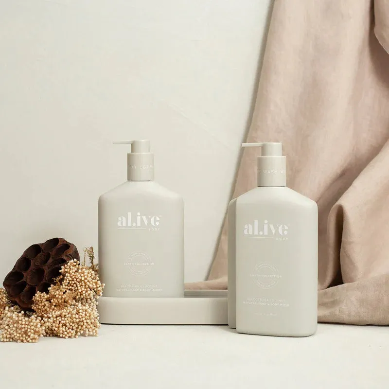 Al.ive Body Wash & Lotion Duo   Tray - Sea Cotton & Coconut