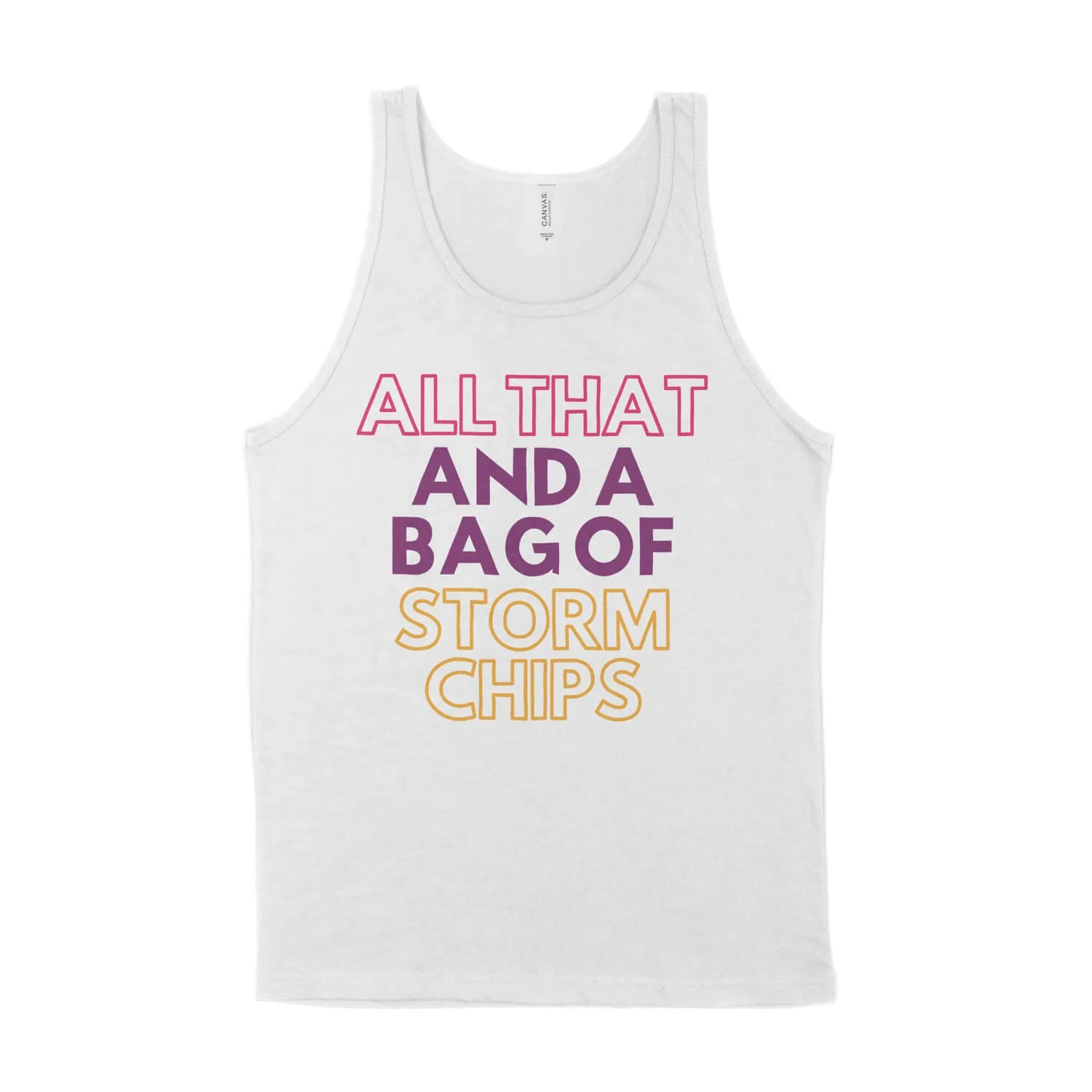 All That and a Bag of Storm Chips Unisex Tank Top