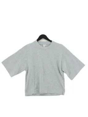 & Other Stories Men's T-Shirt XS Grey 100% Cotton