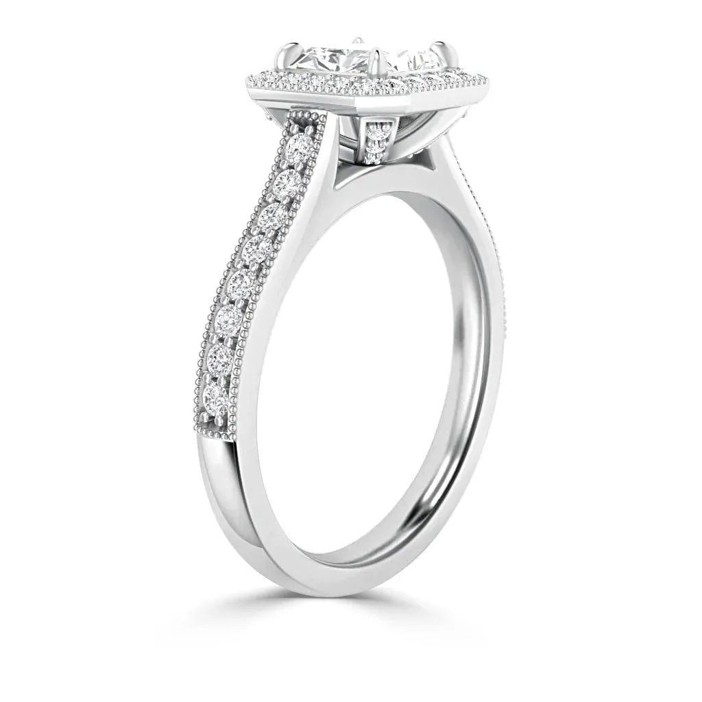 Angelica - 18ct White Gold - Asscher