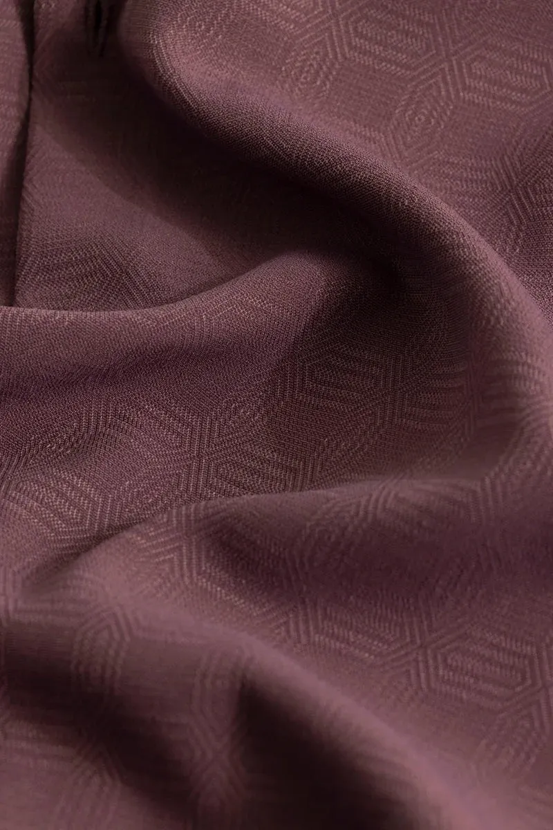 Anselmo Mauve Self-Design Shirt