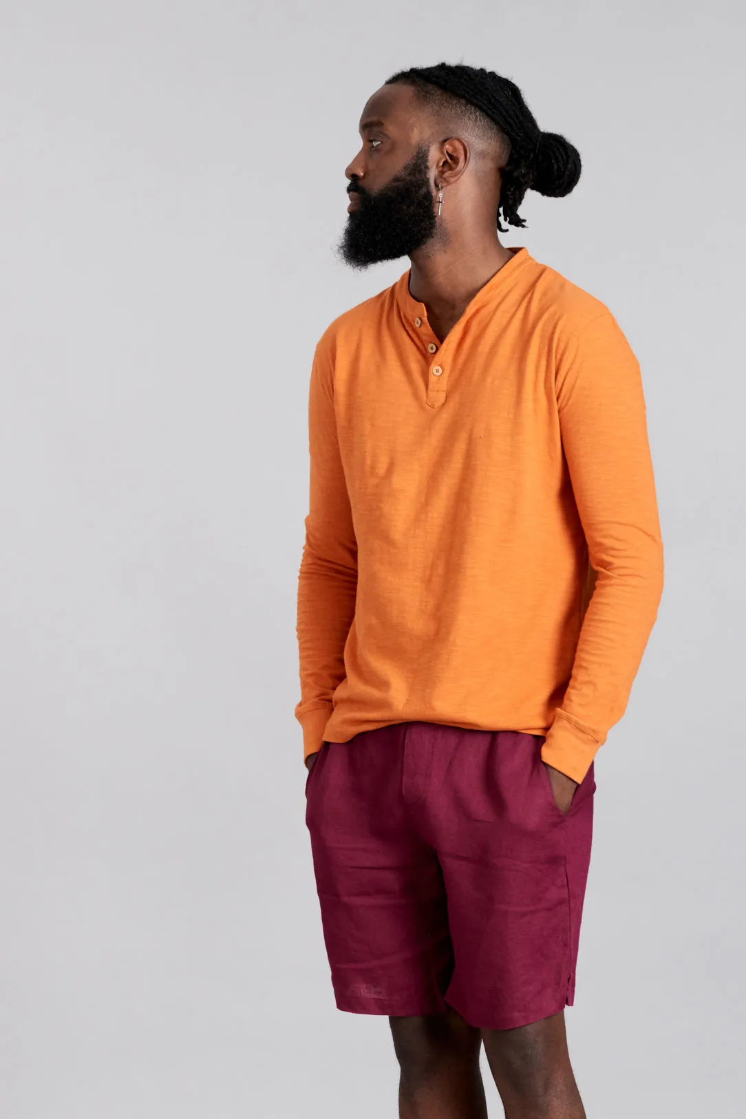 ARLO -  Organic Cotton Top Burnt Orange