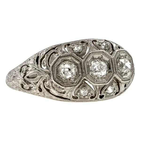 Art Deco Diamond Ring, 0.43ctw.