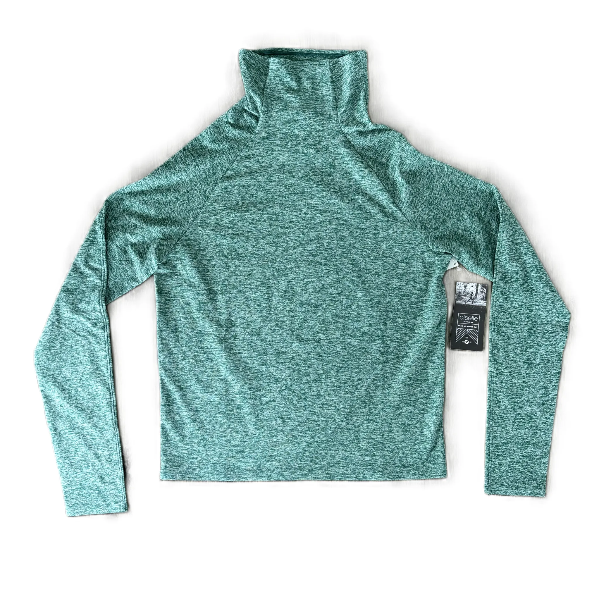 Athletic Top Long Sleeve Crewneck By Oiselle In Green, Size: S