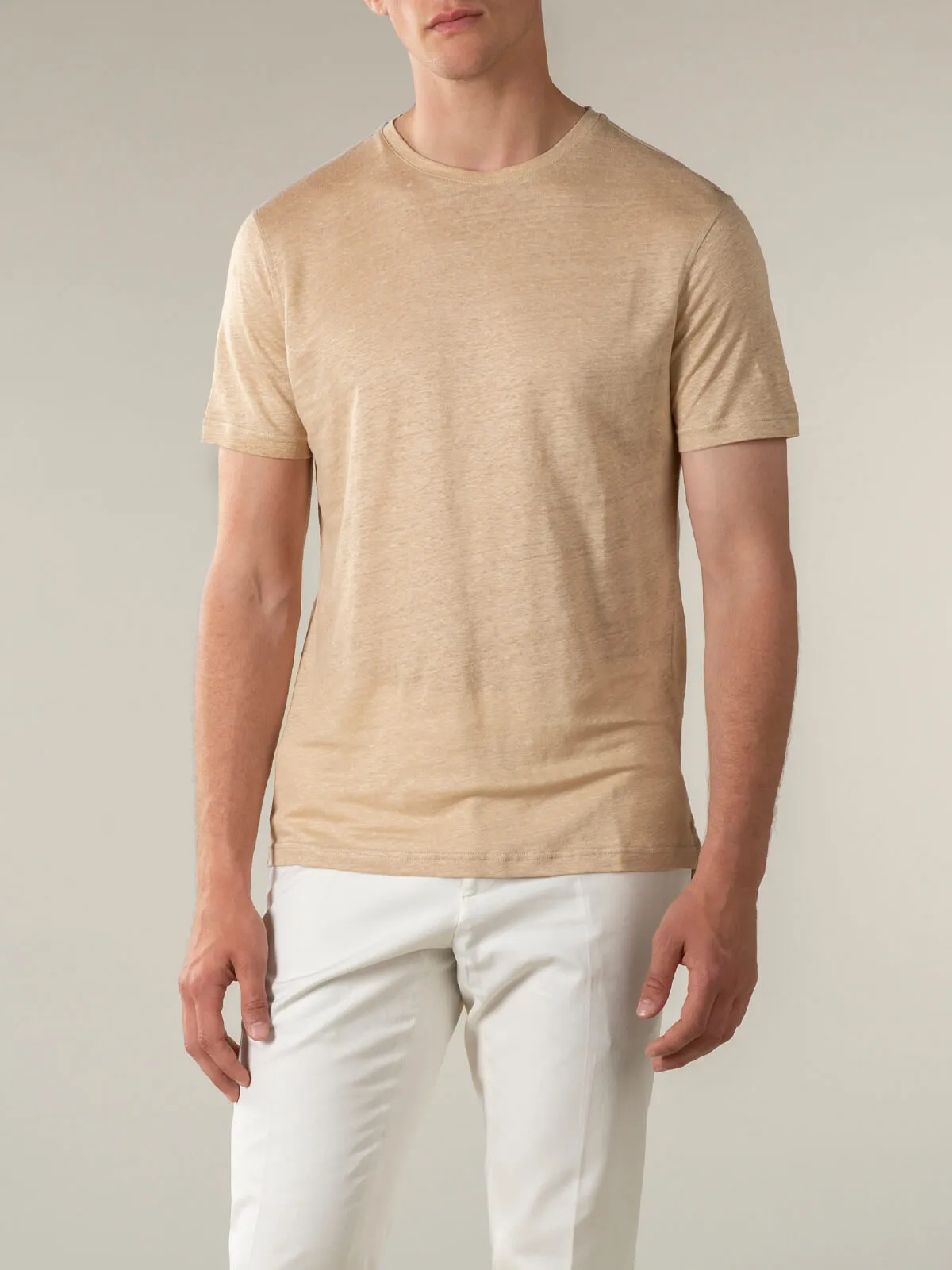 Beige Linen T-shirt