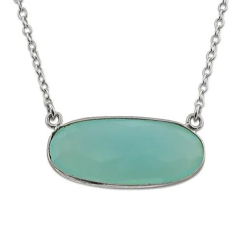 Bezel Gemstone Necklace