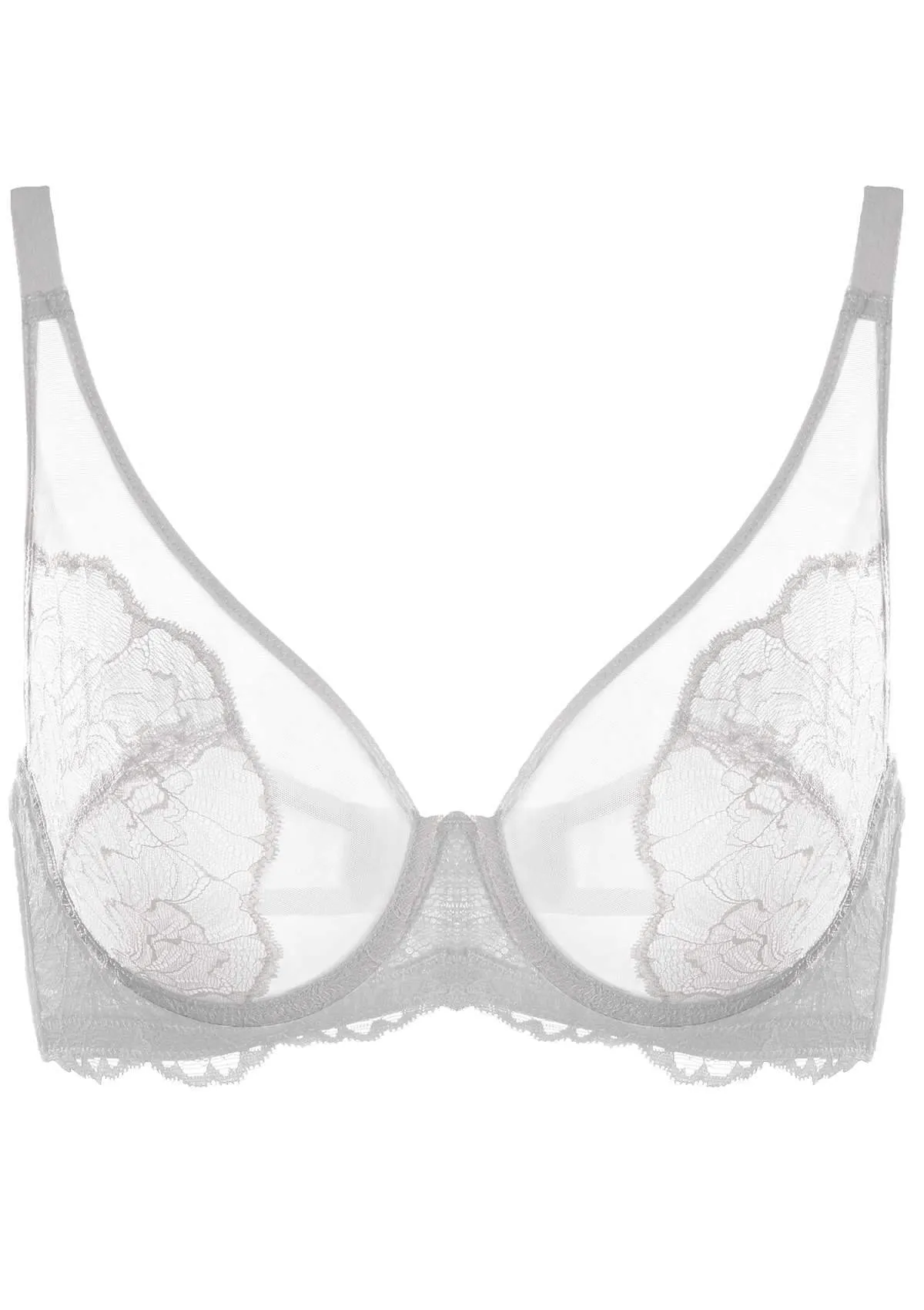 Blossom White Unlined Underwire Lace Bra