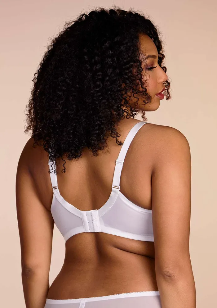 Blossom White Unlined Underwire Lace Bra