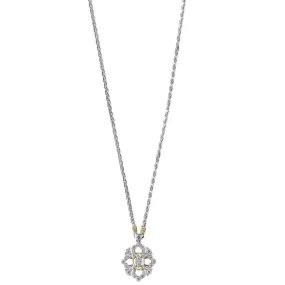 Buccellati - Opera - Full Pave Pendant with Diamonds, 18K White and Yellow Gold