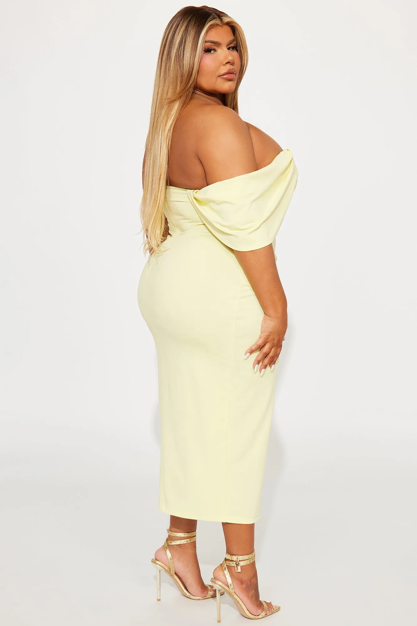 Camilla Midi Dress - Yellow