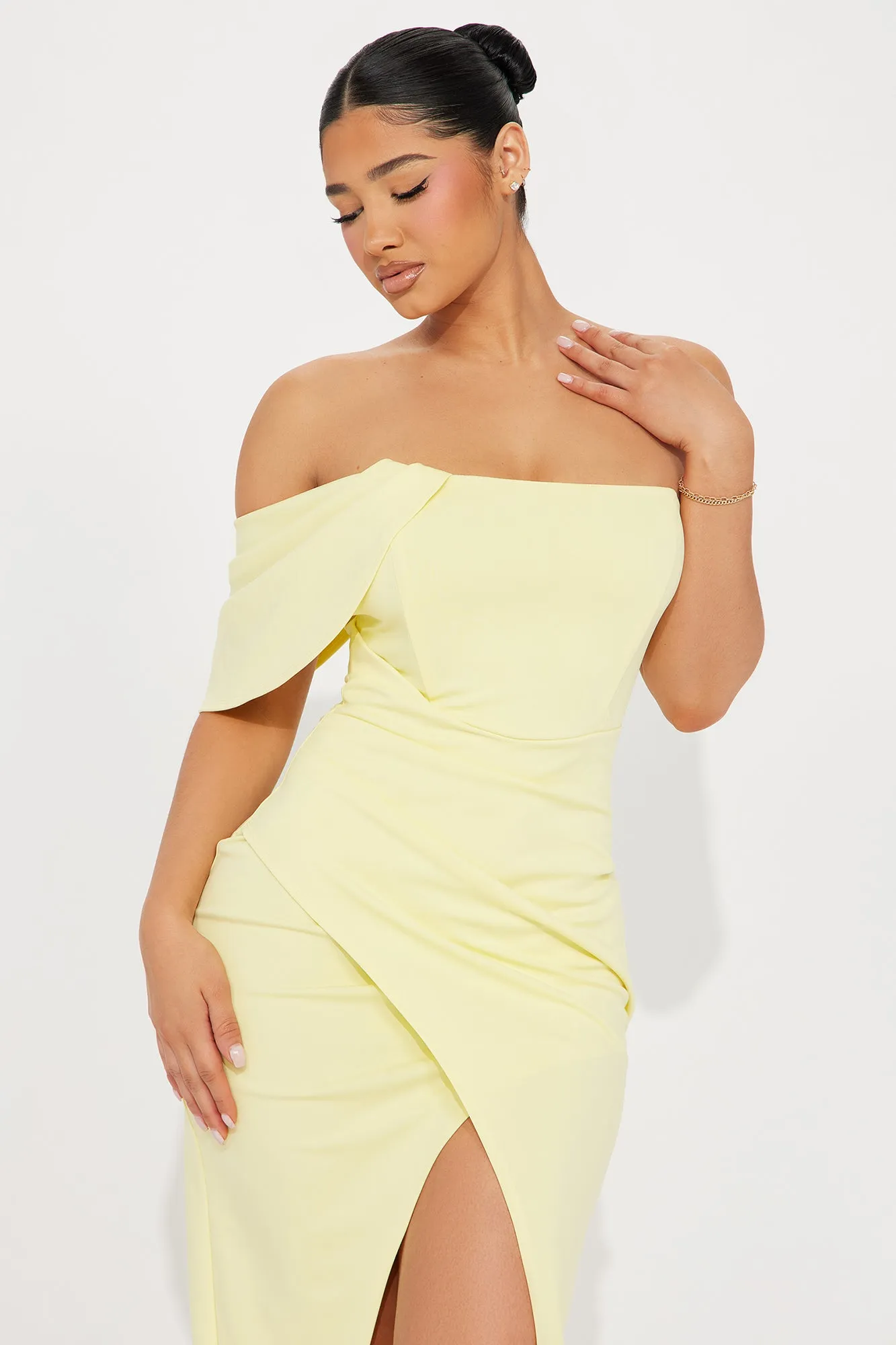 Camilla Midi Dress - Yellow