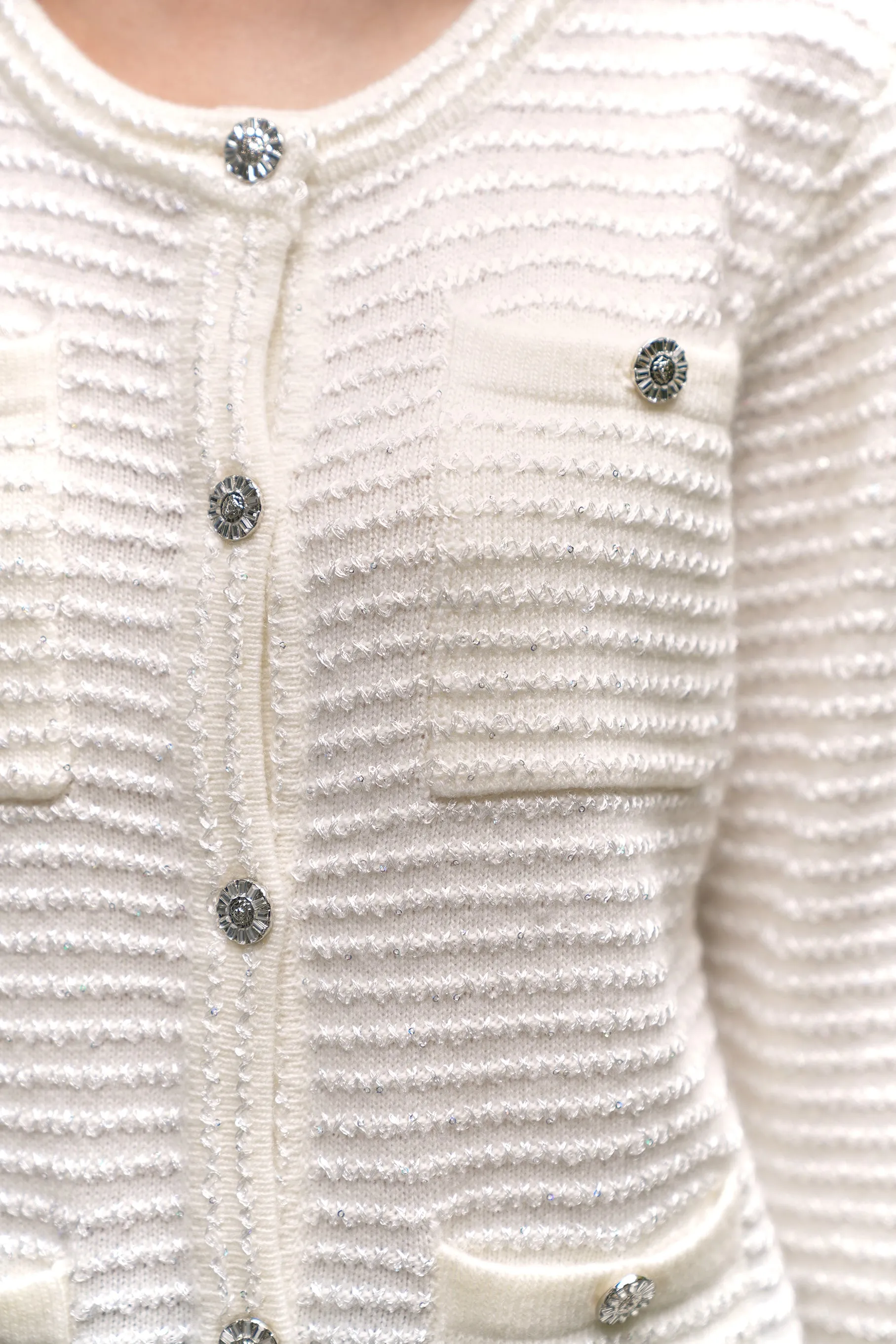 Christy Pocket Cardigan, Ivory