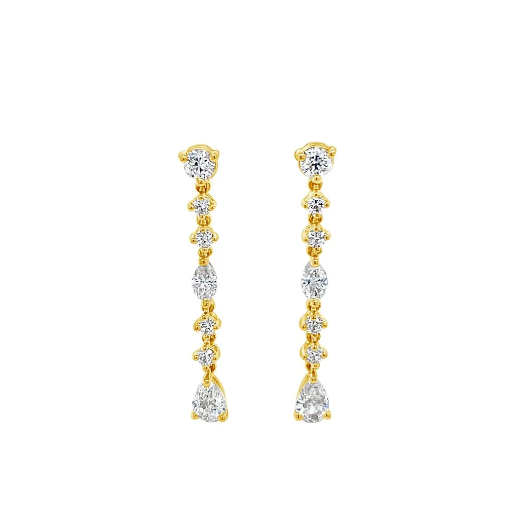 Clara by Martin Binder Diamond Dangle Earrings (1.00 ct. tw.)