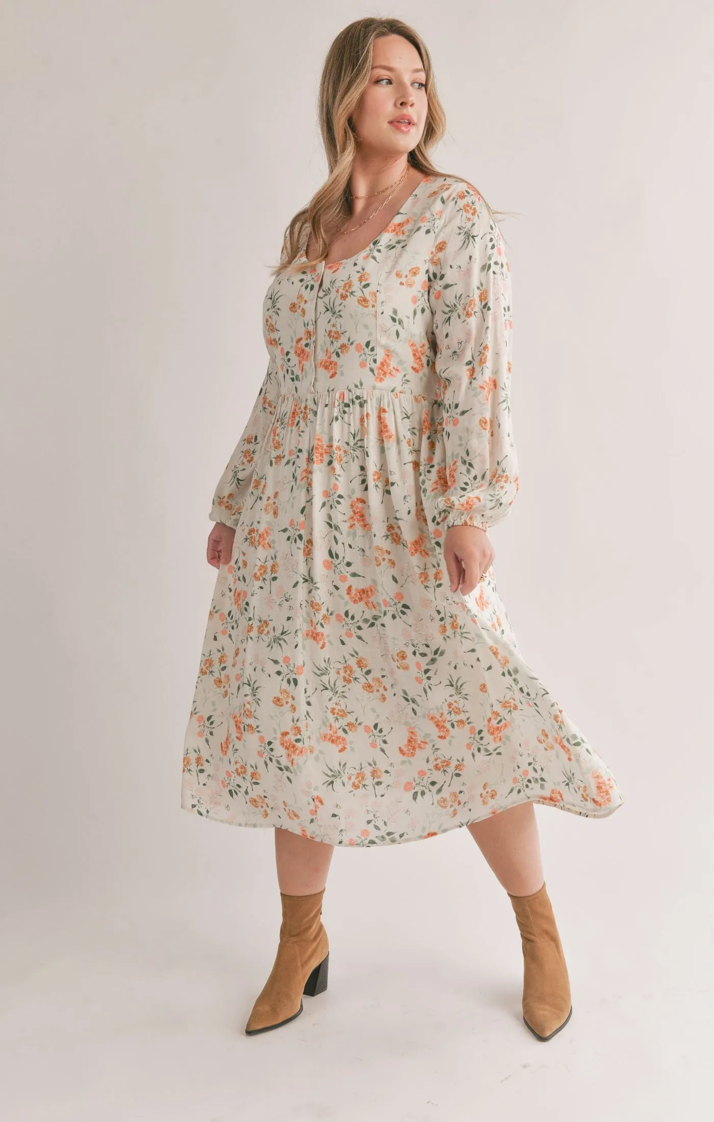 Curvy Bloom Brigade Midi Dress