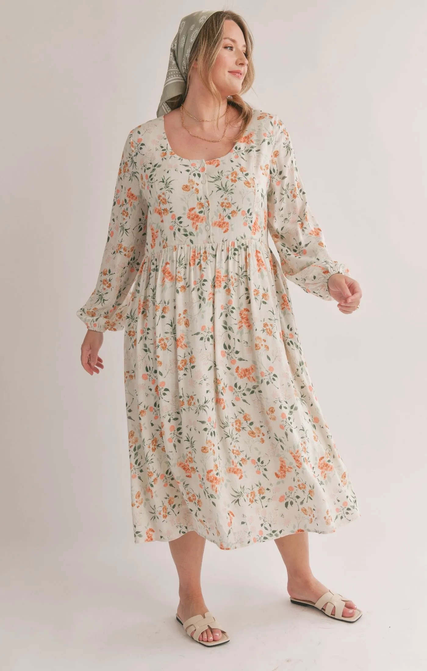 Curvy Bloom Brigade Midi Dress