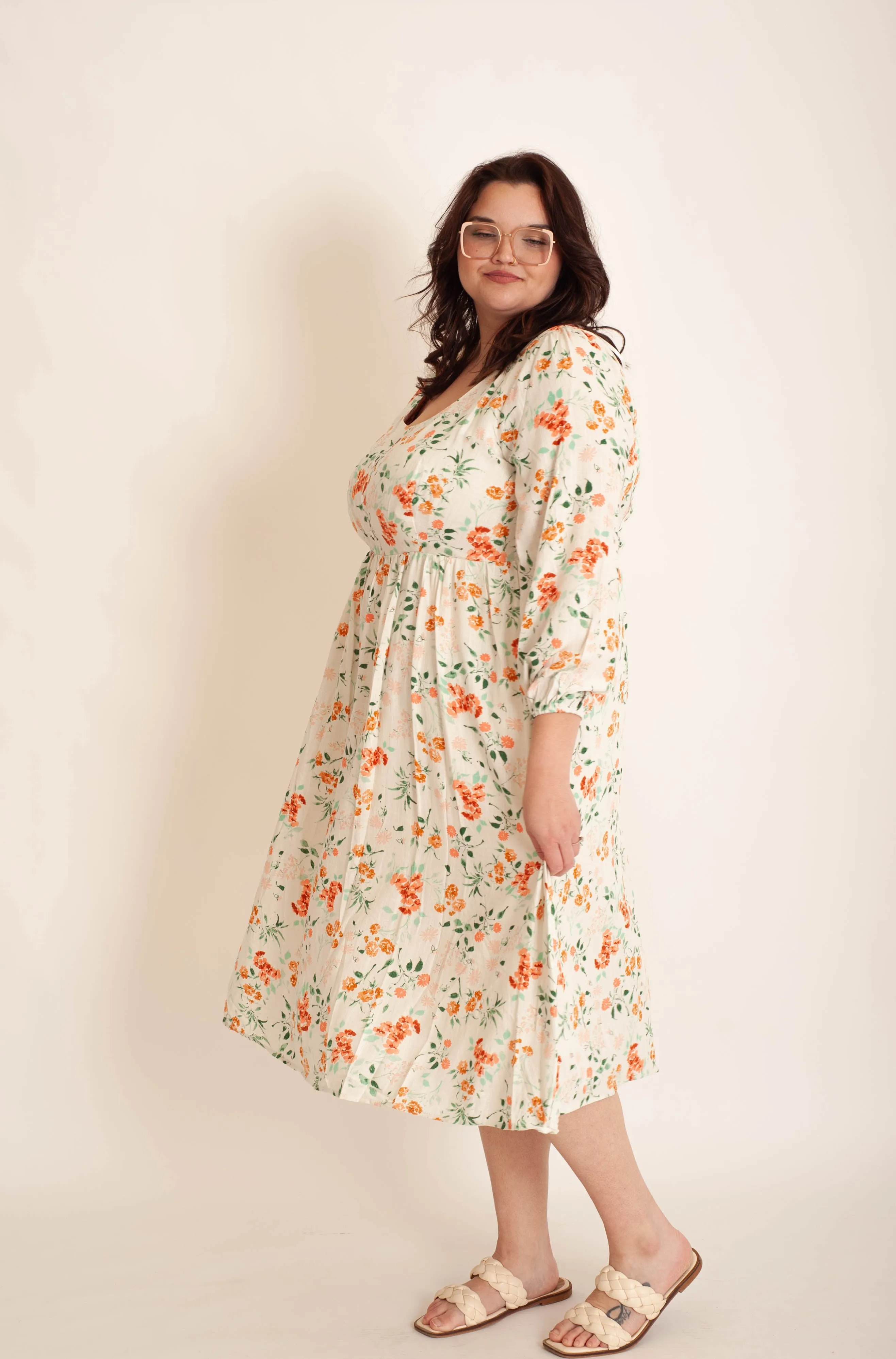 Curvy Bloom Brigade Midi Dress