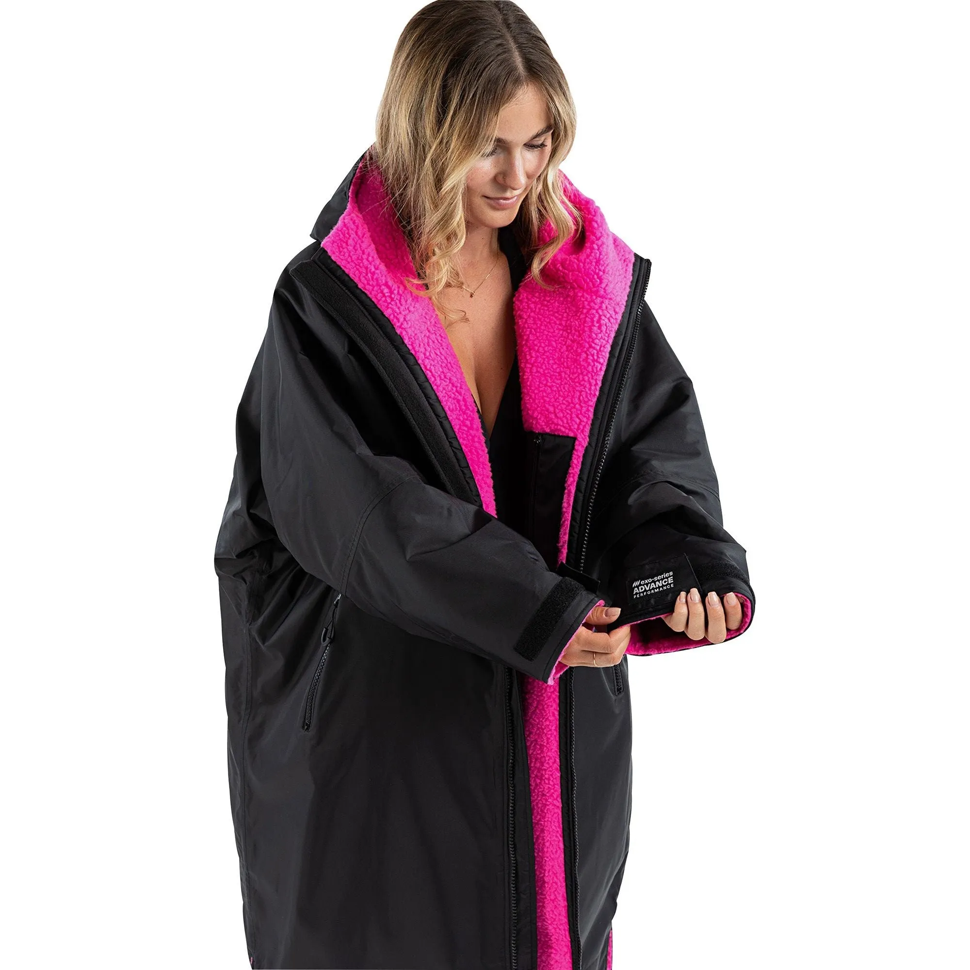 Dryrobe Advance Long Sleeve Changing Robe - Pink