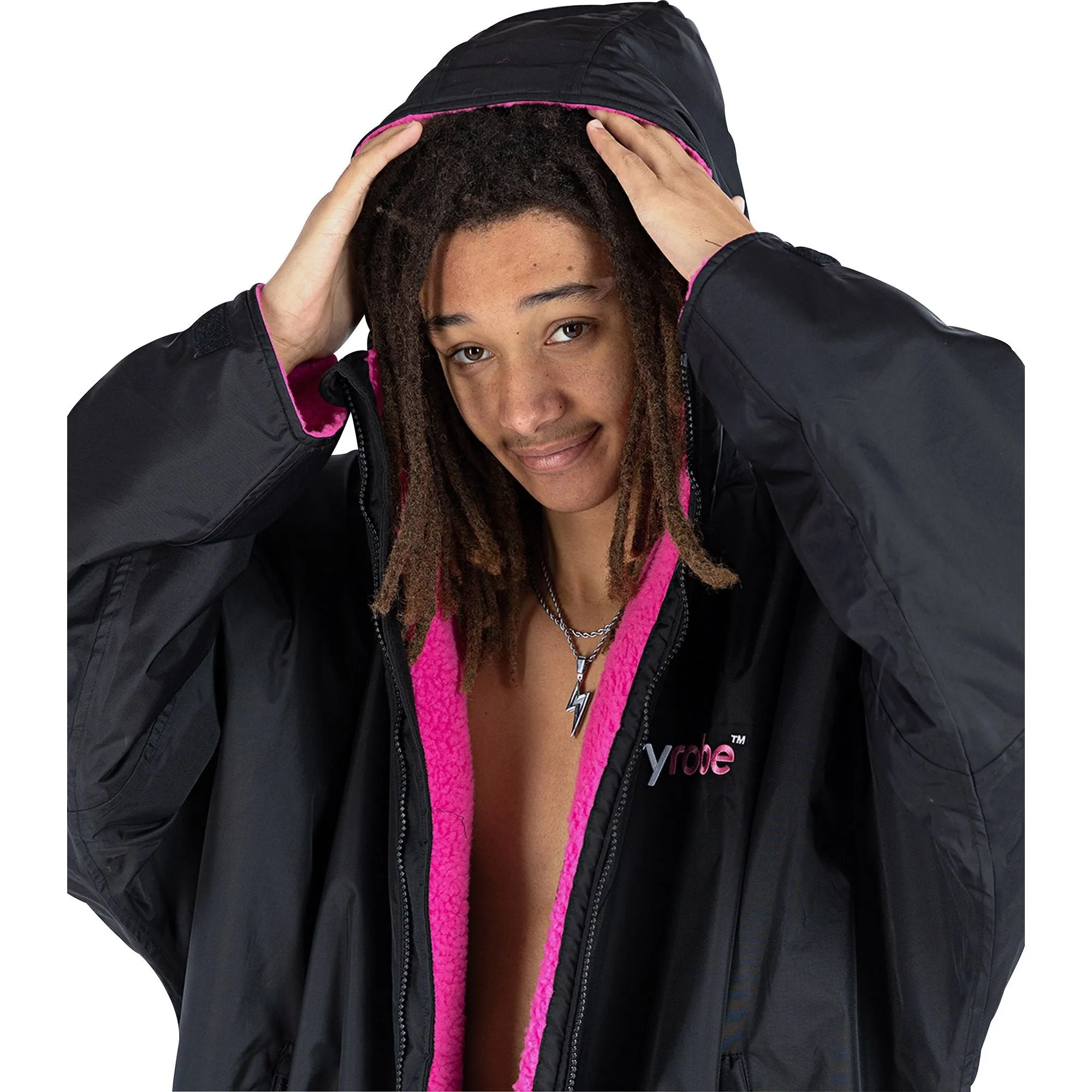 Dryrobe Advance Long Sleeve Changing Robe - Pink