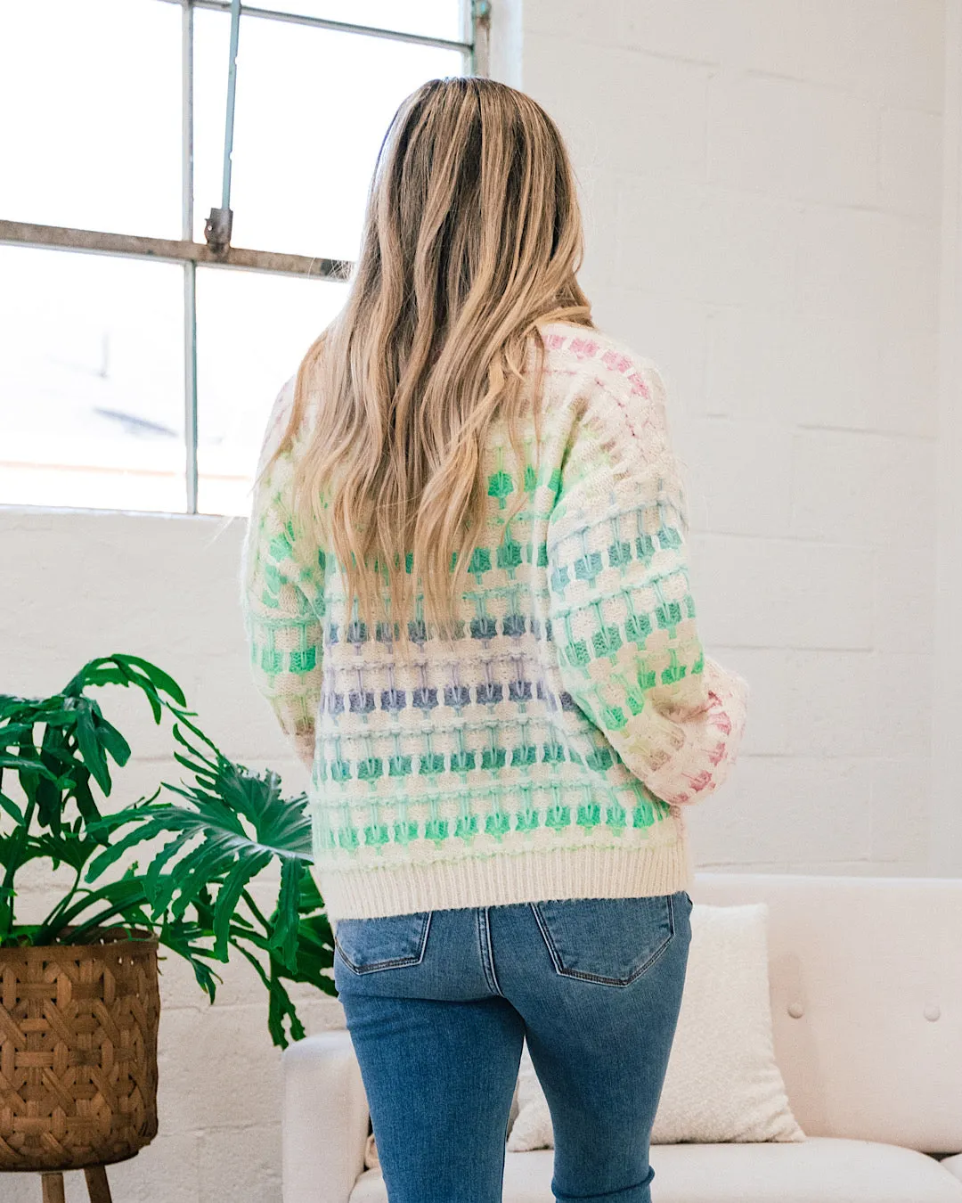 Emmy Cream and Pastel Sweater