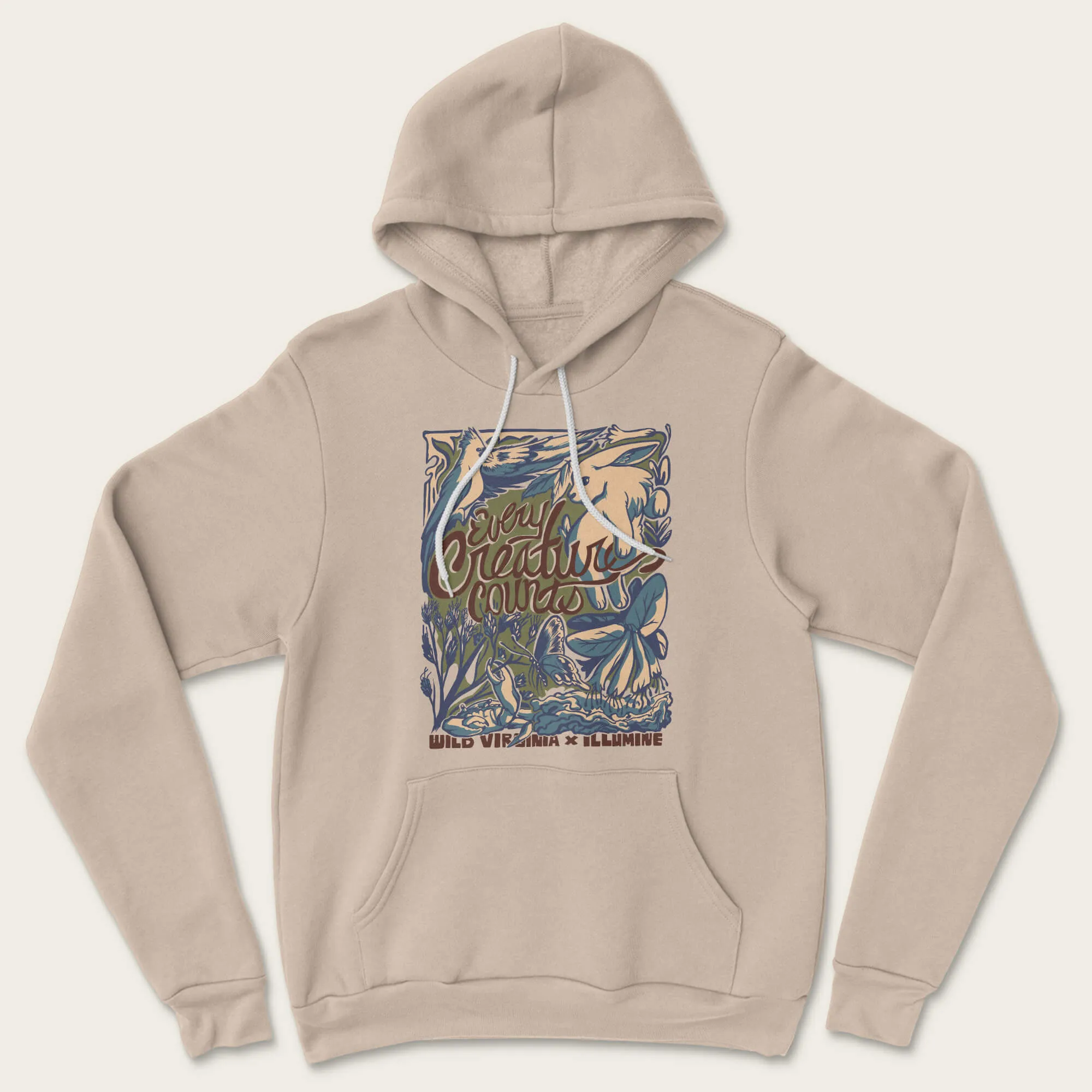 Every Creature Counts Hoodie - Tan