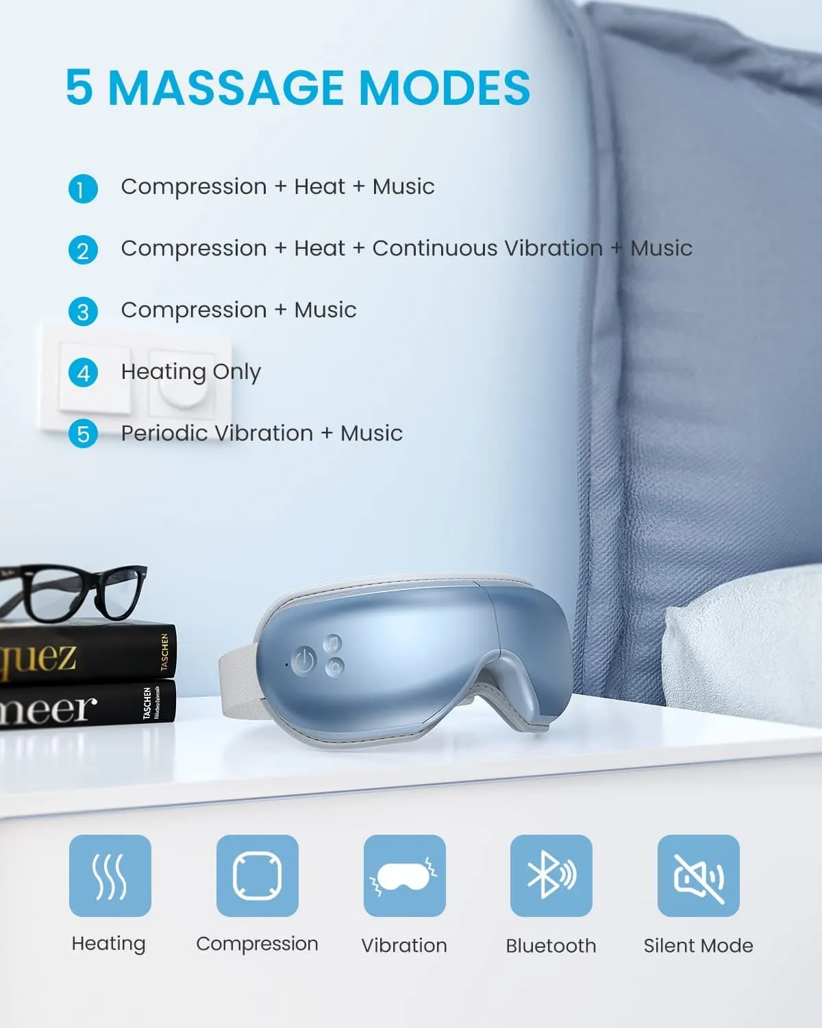 Eyeris 1 Eye Massager - Metalle Blue / Seaside