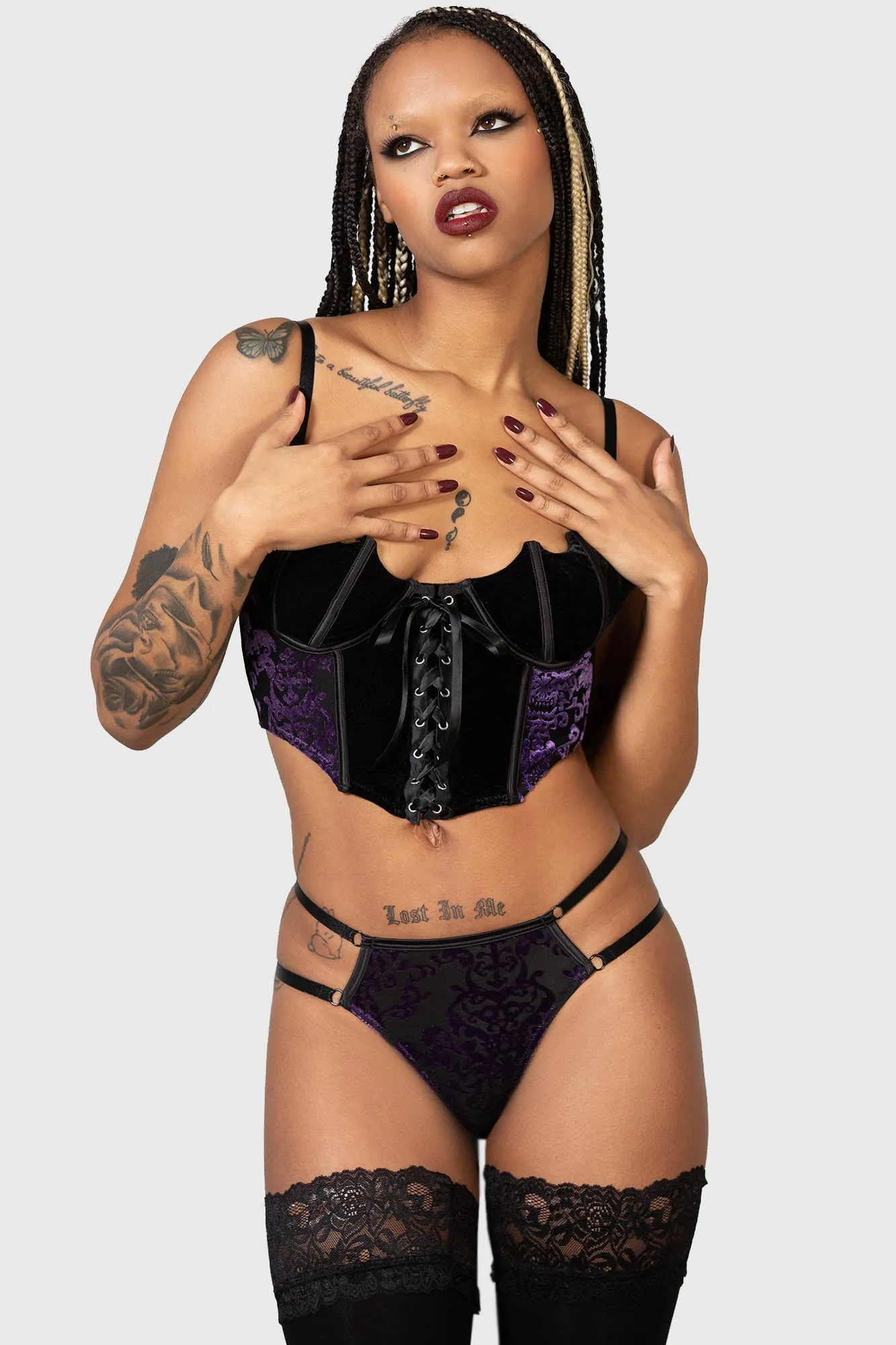 Fang Burnout Velvet Panty