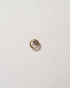 Full Moon Stud Earring Single