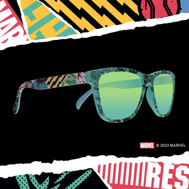 goodr OG Polarized Sunglasses MARVEL REMIX - Super Hero Super Fan