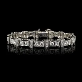 Jabel 18K White Gold Estate Diamond Bracelet