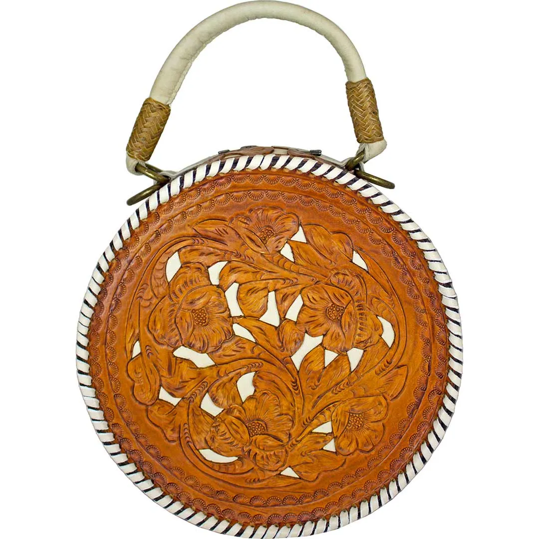 Juan Antonio Hand Tooled Leather Canteen Purse