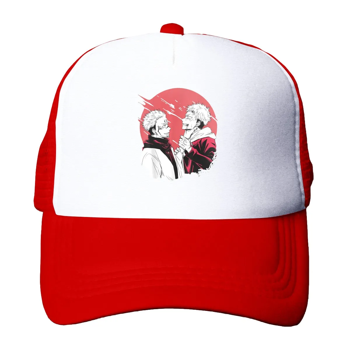 Jujutsu Kaisen Anime Trucker Hats Yuji Ryomen Mesh Net Baseball Cap Snapback