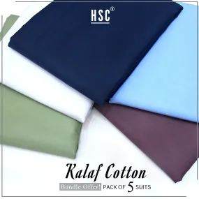 Kalaf Cotton Bundle Offer - Pack Of 5 Suits