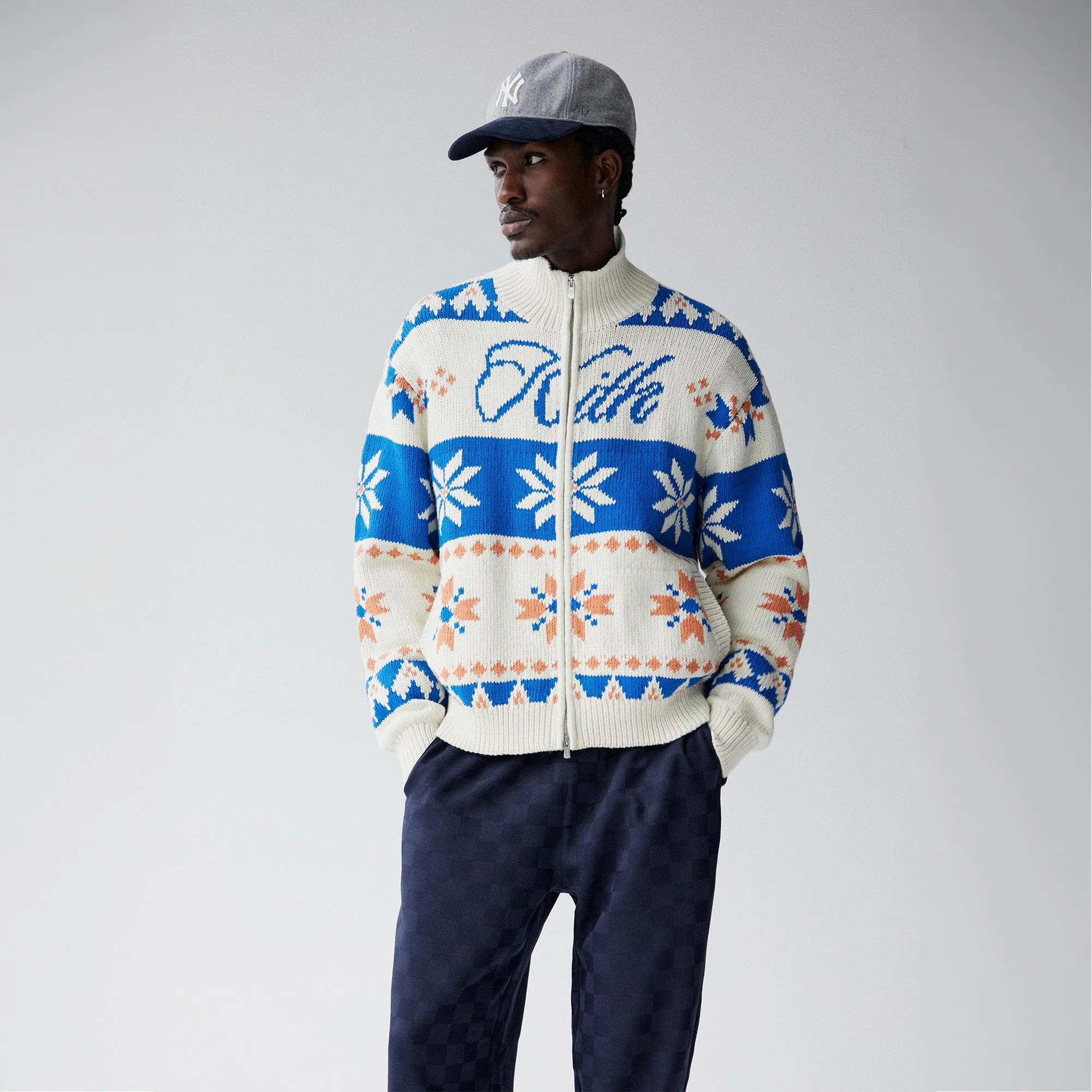 Kith Wyona Full Zip Sweater - Sandrift