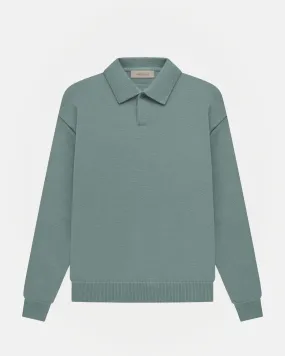 Long Sleeve Polo in Sycamore