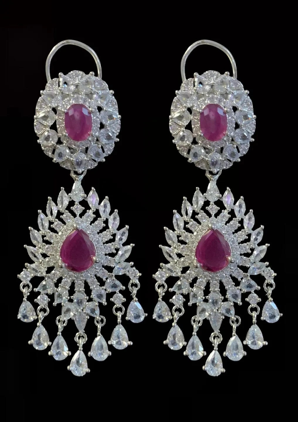 Manahil cz set rubies  ( READY TO SHIP )