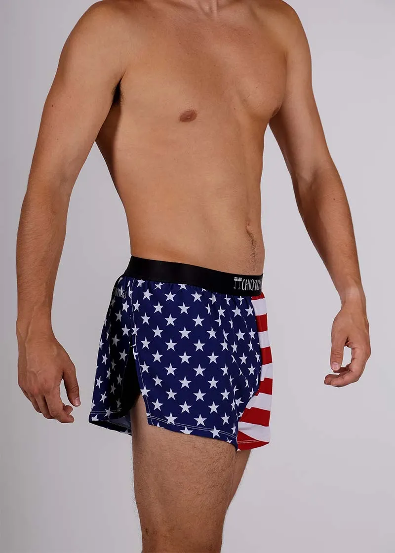 Men's USA 2" Split Shorts