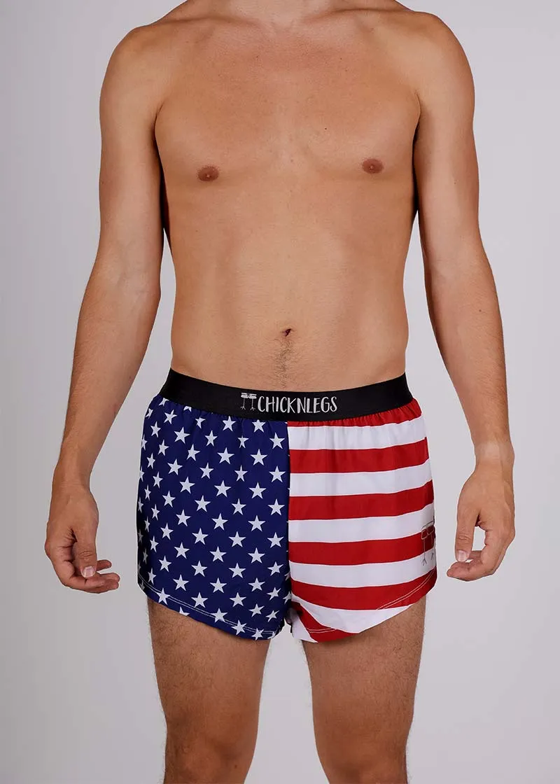 Men's USA 2" Split Shorts