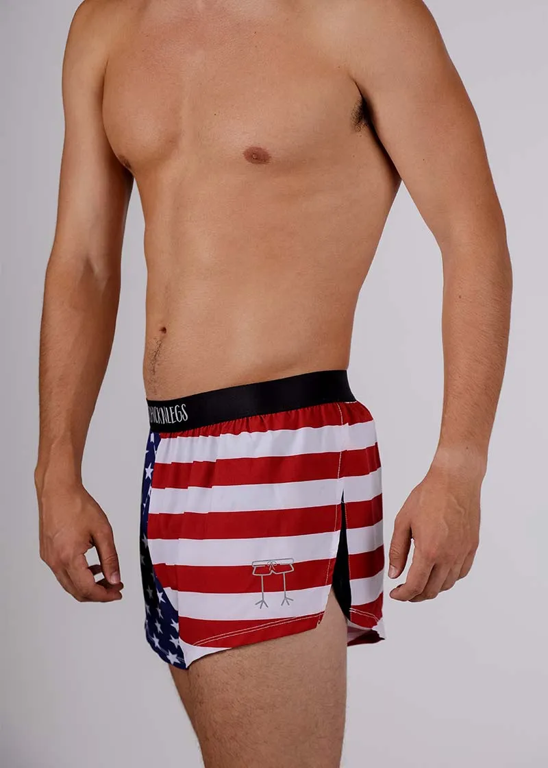 Men's USA 2" Split Shorts