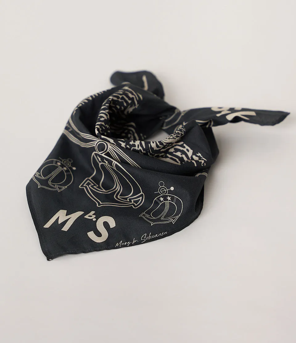 Merz b. Schwanen, Cotton Bandana, Charcoal