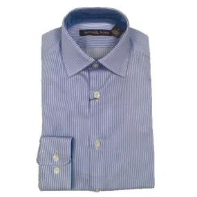 Michael Kors Boys Cotton Blue/white Stripe Shirt_ Z0302