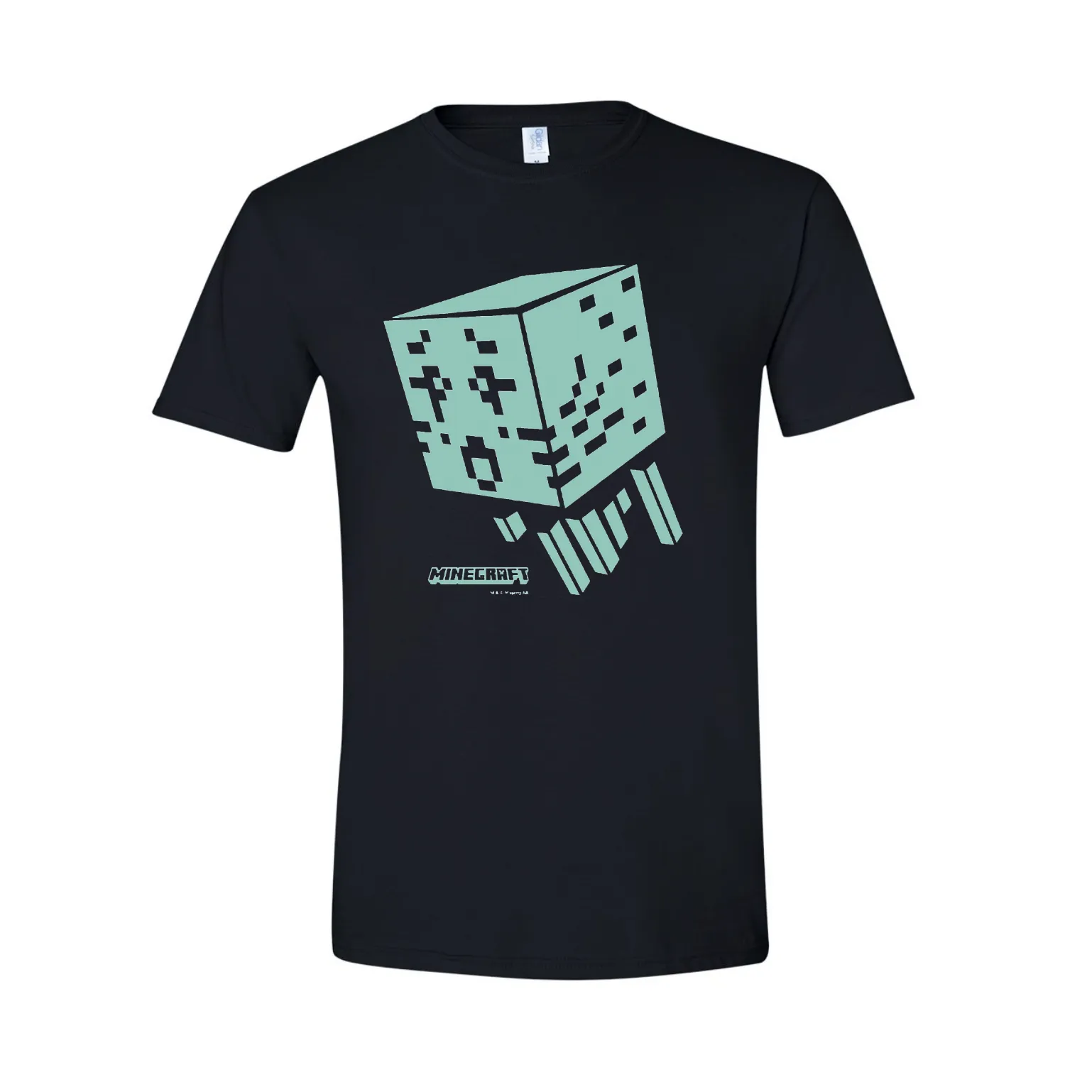 Minecraft Ghast Glow In The Dark Adult Short Sleeve T-Shirt