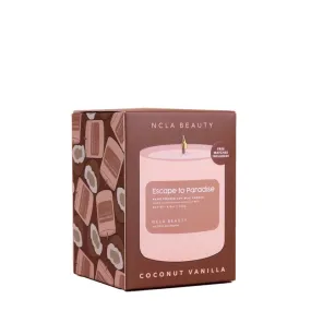 NCLA BEAUTY | Escape To Paradise (Coconut Vanilla) Soy Wax Candle