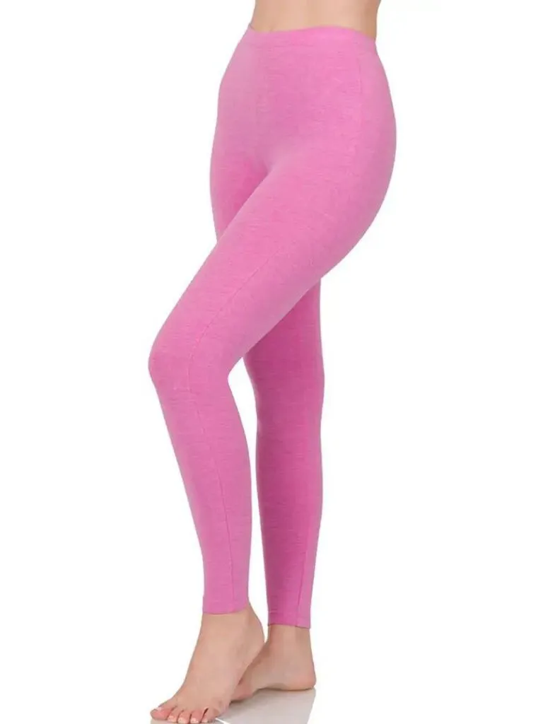 New! Premium Cotton Full Length Leggings Size S