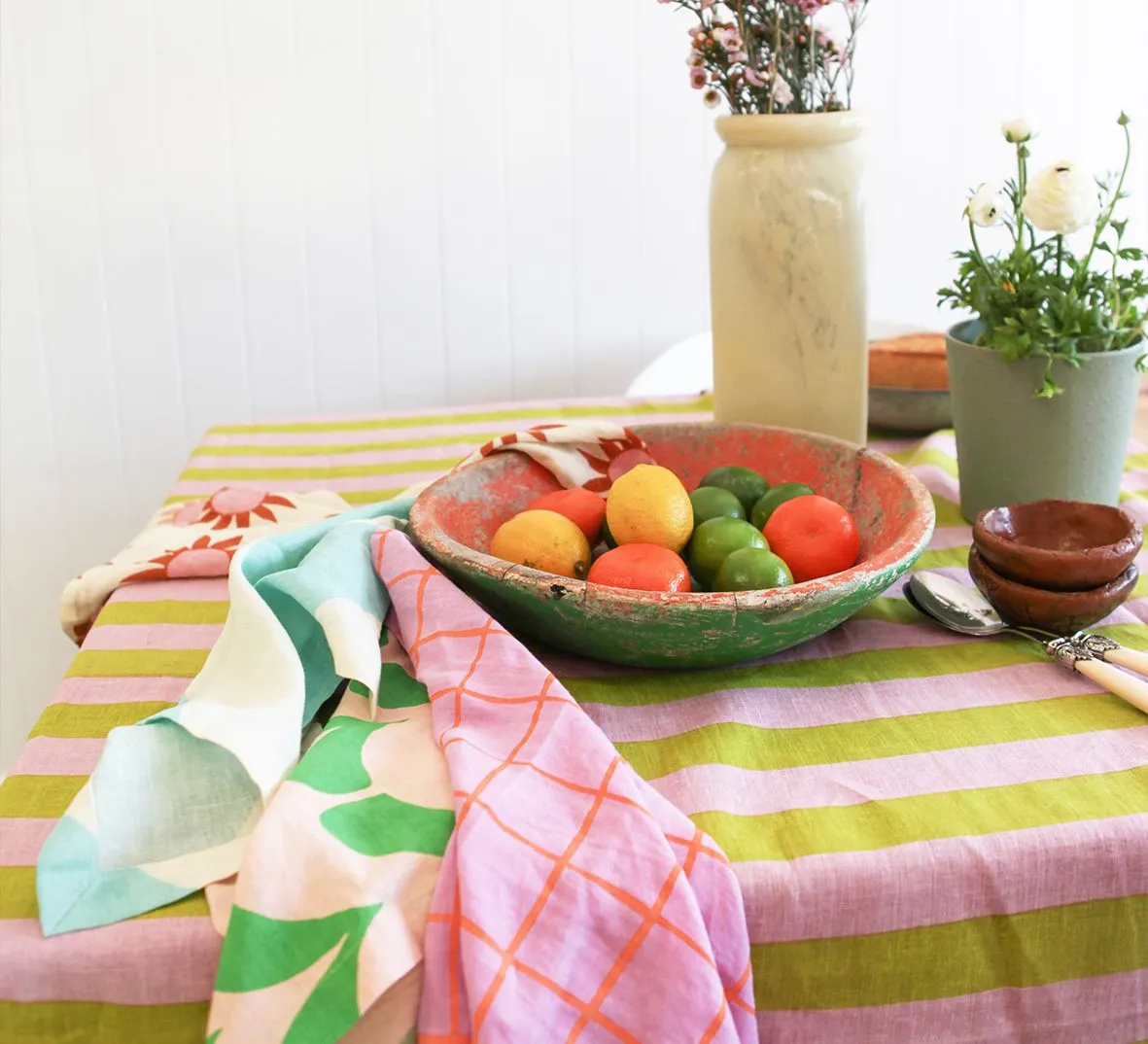 Oak and Ave Tablecloth - Napkin Set Wobbly Check