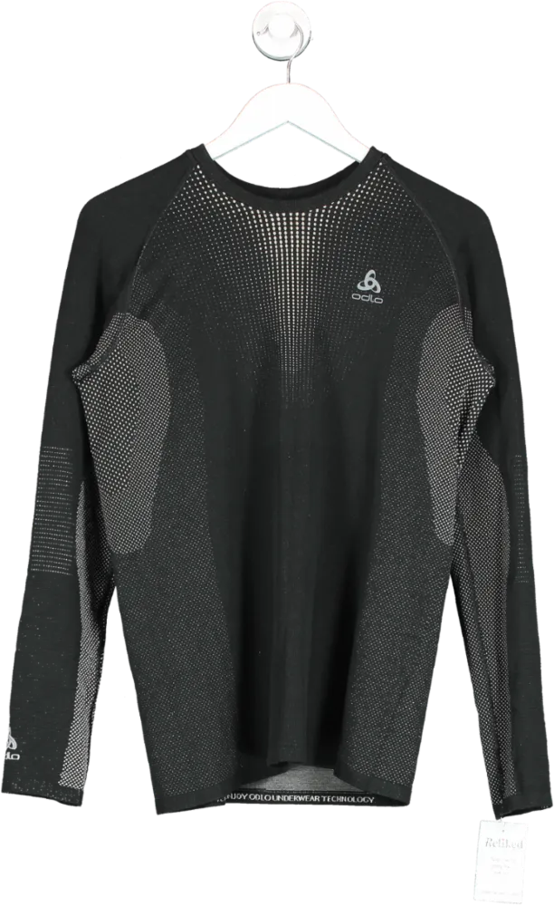 Odlo Black X Warm Long Sleeve Underlayer Top UK M