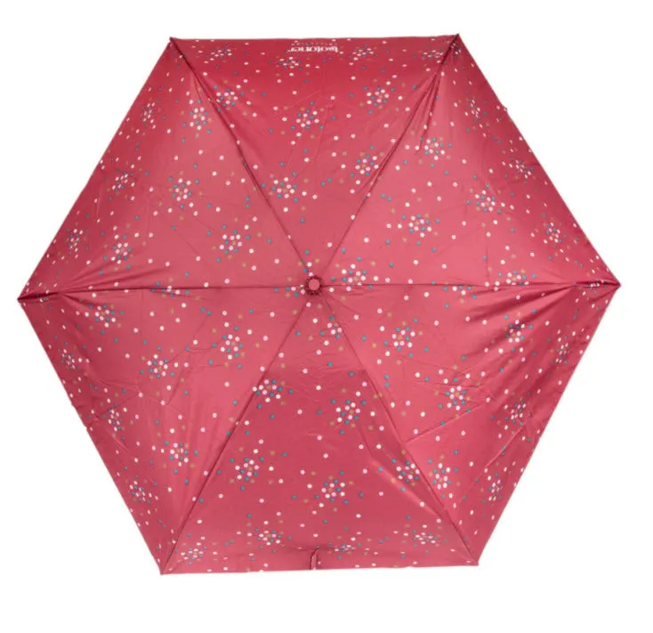 Parapluie Mini X-TRA Solide Isotoner Pois Cerise